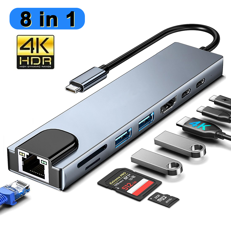 8 em 1 usb tipo c hub para mac - Home Assistant Sd avaliação e preço